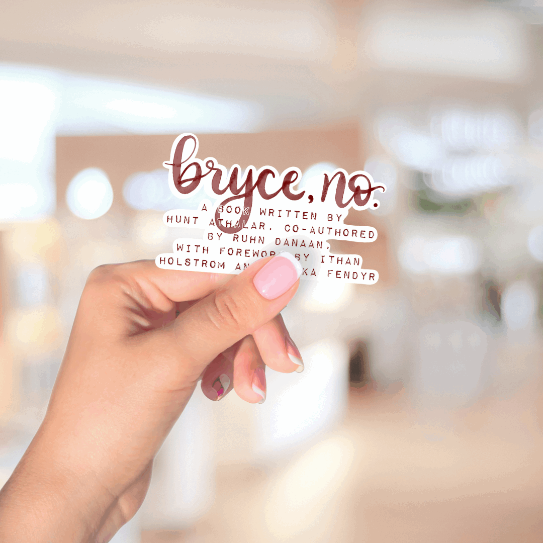 Bryce, No Sticker | Sarah J Maas | Crescent City Merch