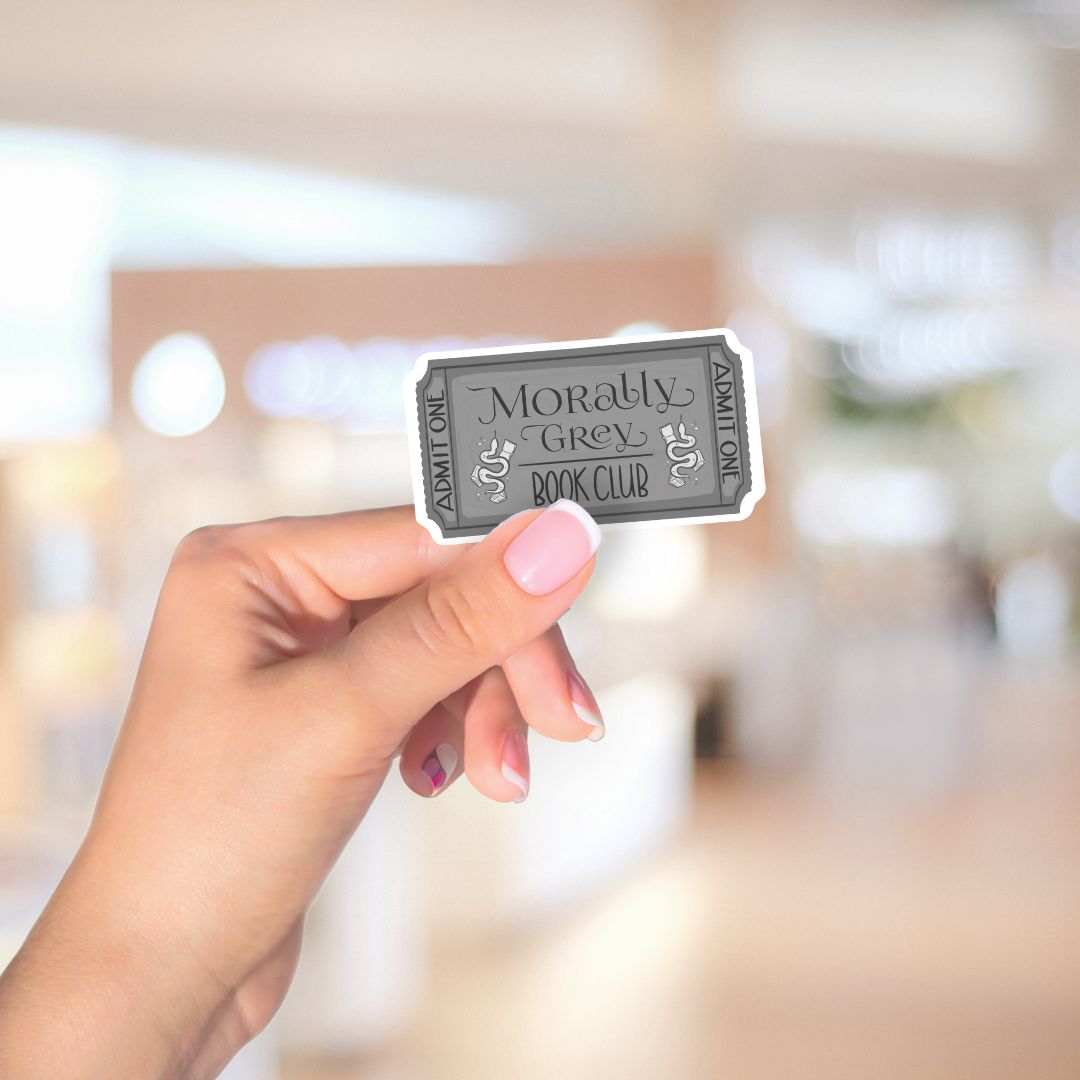 Morally Grey Book Club Sticker | Romance Reader Kindle Stickers