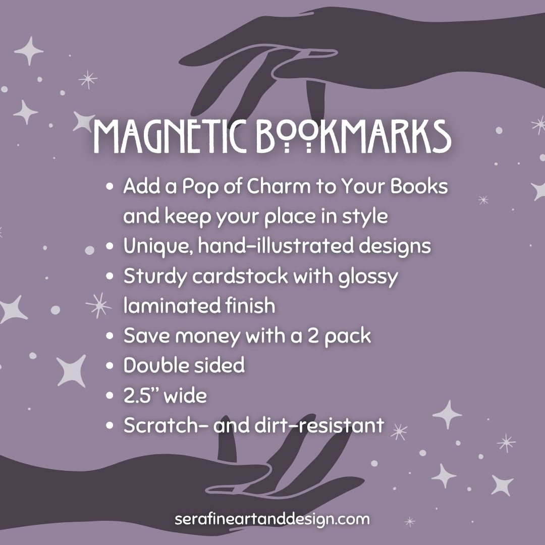 Pumpkin Bookshelf Dark Academia Magnetic Bookmark