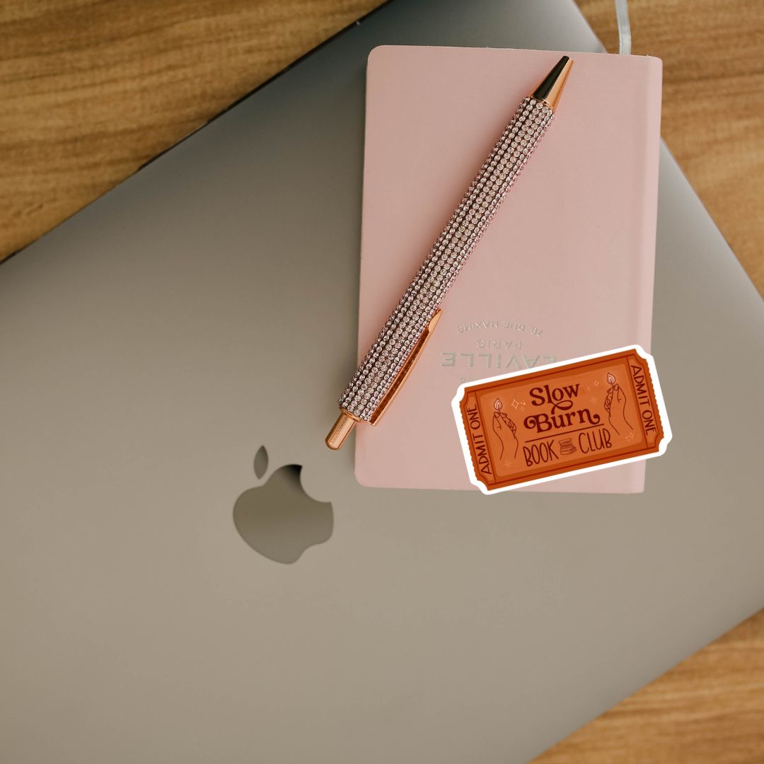 Slow Burn Book Club Sticker | Romance Reader Kindle Stickers