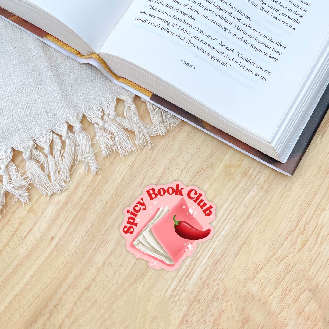 Spicy Book Club Sticker for Romance Readers