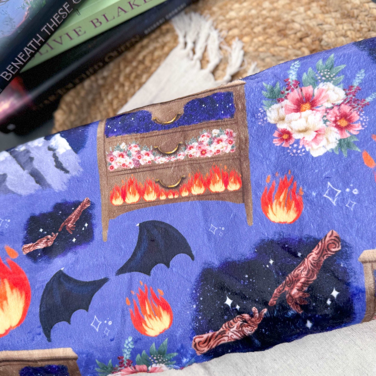 ACOTAR Feyre’s Paintings Throw Blanket | Sarah J Maas | Bookish Merch