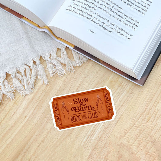Slow Burn Book Club Sticker | Romance Reader Kindle Stickers