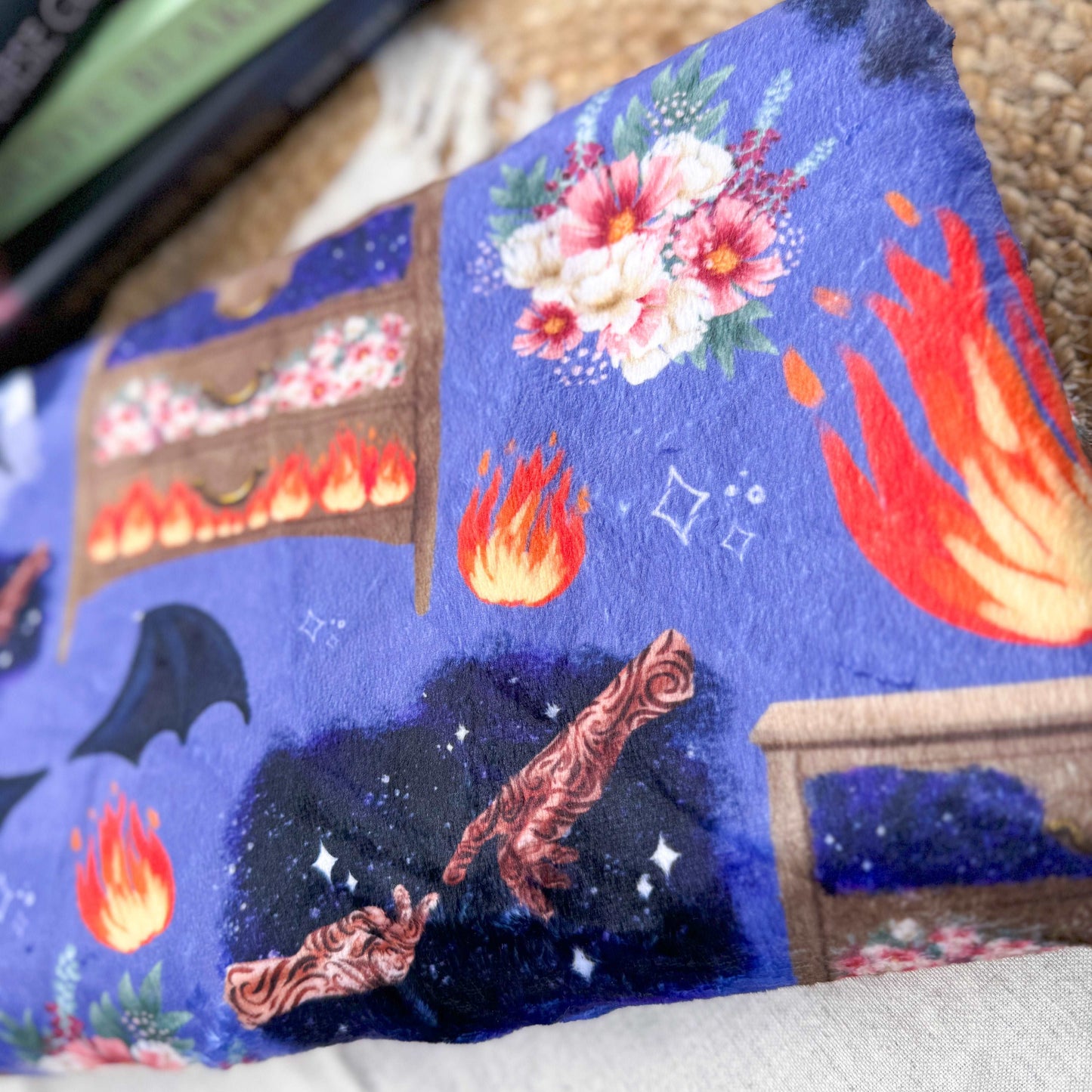 ACOTAR Feyre’s Paintings Throw Blanket | Sarah J Maas | Bookish Merch