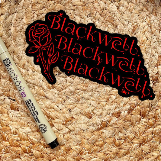 Blackwell, Blackwell, Blackwell Sticker | Phantasma, Wicked Games by Kaylie Smith | Officially Licensed