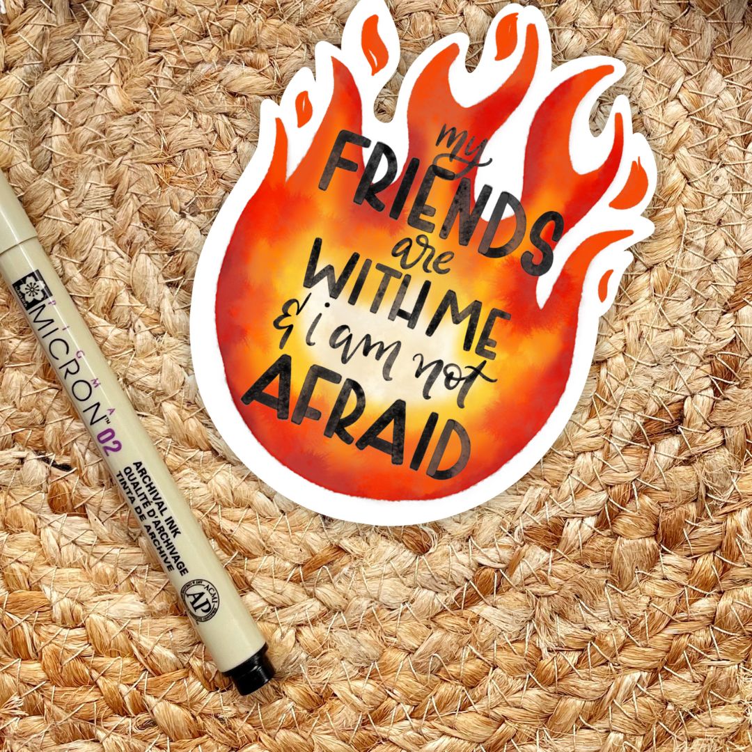 Crescent City My Friends Are With Me Lehabah Sticker | Sarah J Maas | Crescent City Merch