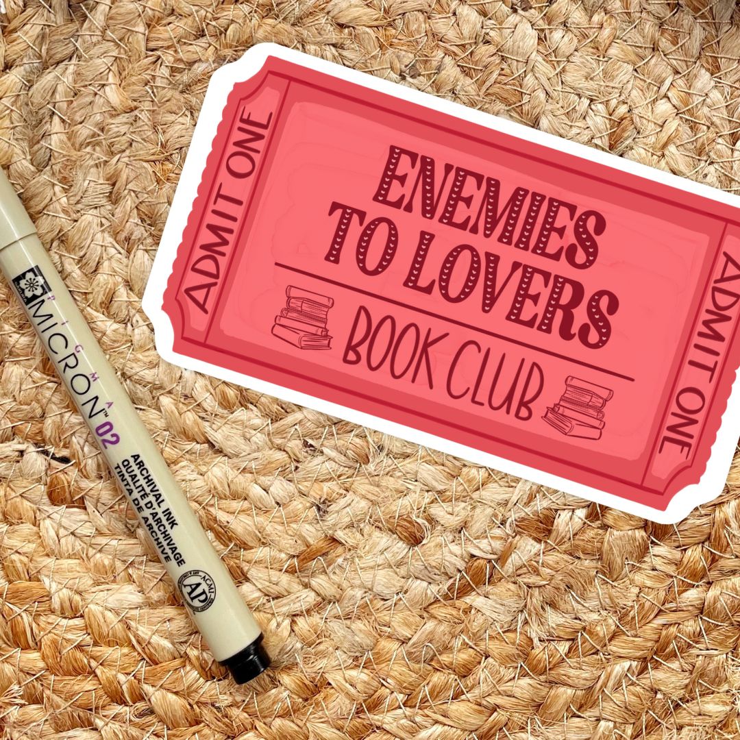 Enemies to Lovers Book Club Sticker | Book Lover Kindle Stickers