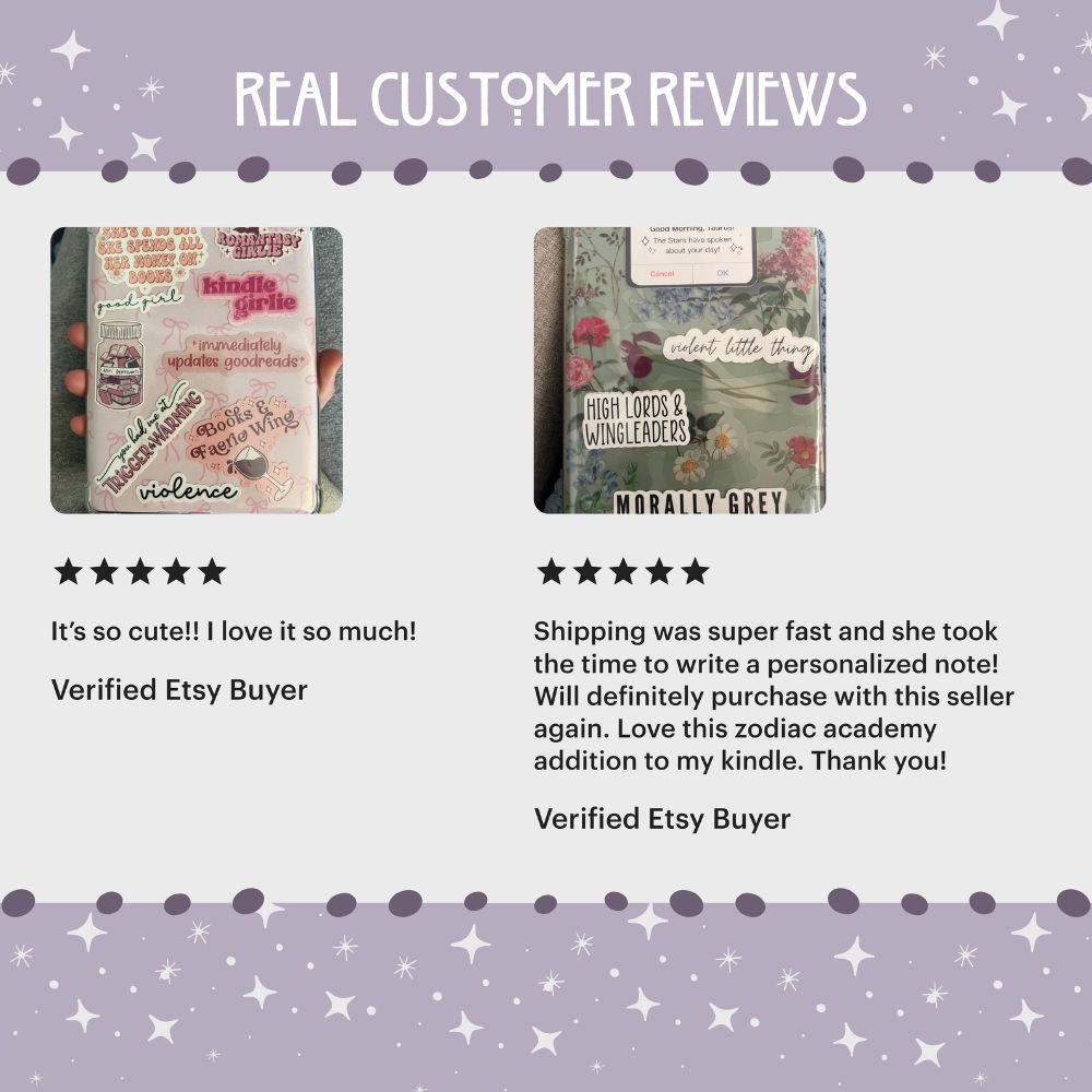 Romance Reader Kindle Inserts | Adorable Kindle Accessories for Book Lovers