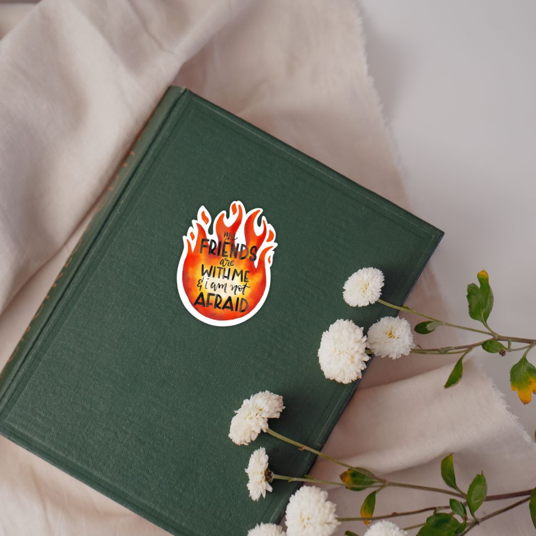 Crescent City My Friends Are With Me Lehabah Sticker | Sarah J Maas | Crescent City Merch
