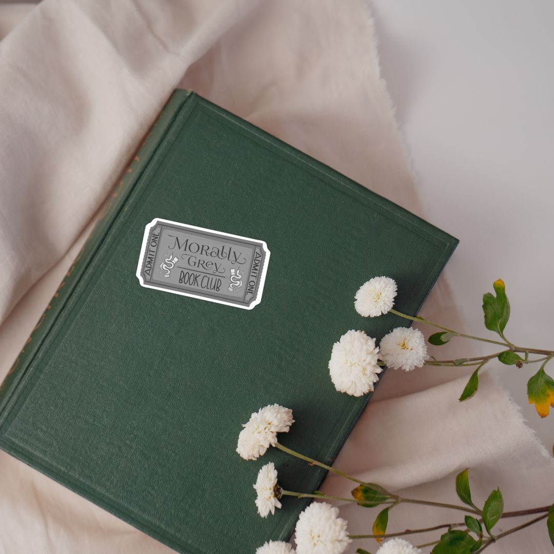 Morally Grey Book Club Sticker | Romance Reader Kindle Stickers