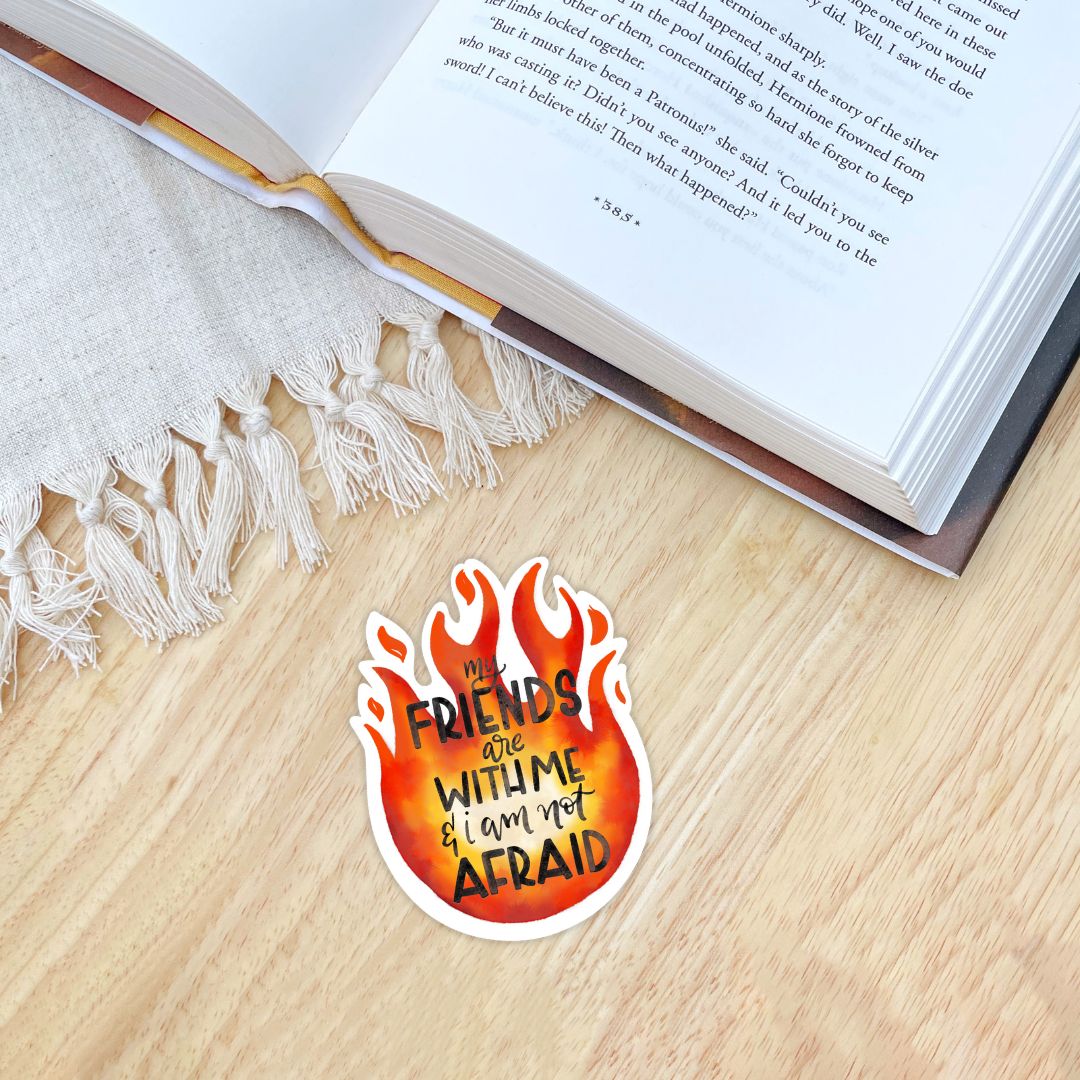 Crescent City My Friends Are With Me Lehabah Sticker | Sarah J Maas | Crescent City Merch