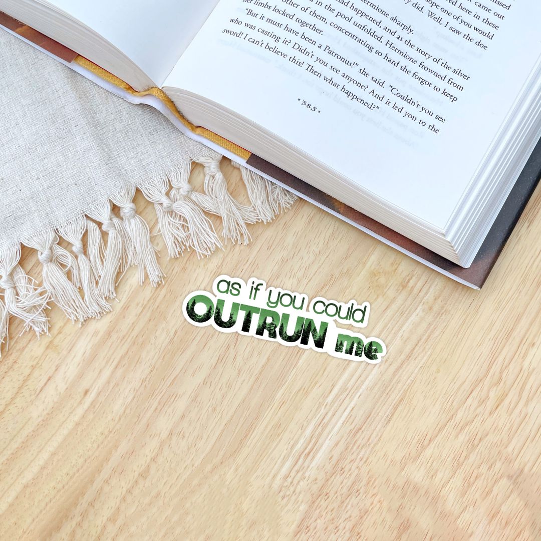 Sparkly Vampire Sticker | As If You Could Outrun Me