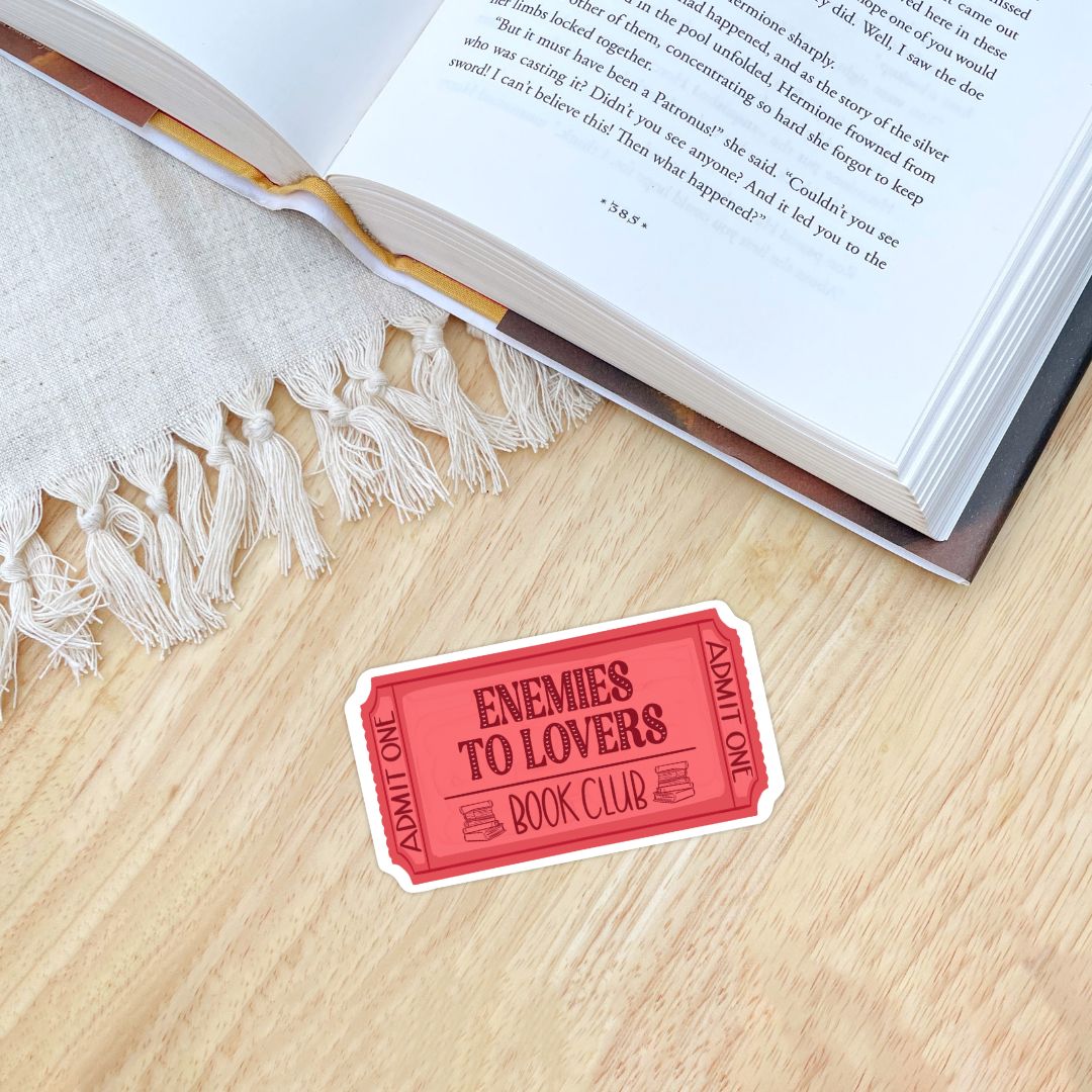 Enemies to Lovers Book Club Sticker | Book Lover Kindle Stickers