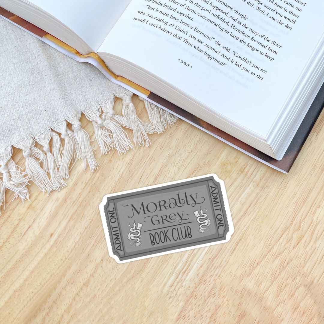 Morally Grey Book Club Sticker | Romance Reader Kindle Stickers