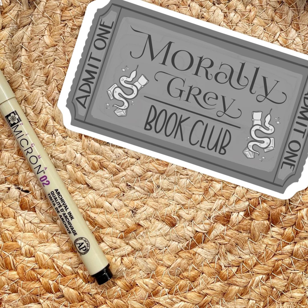 Morally Grey Book Club Sticker | Romance Reader Kindle Stickers