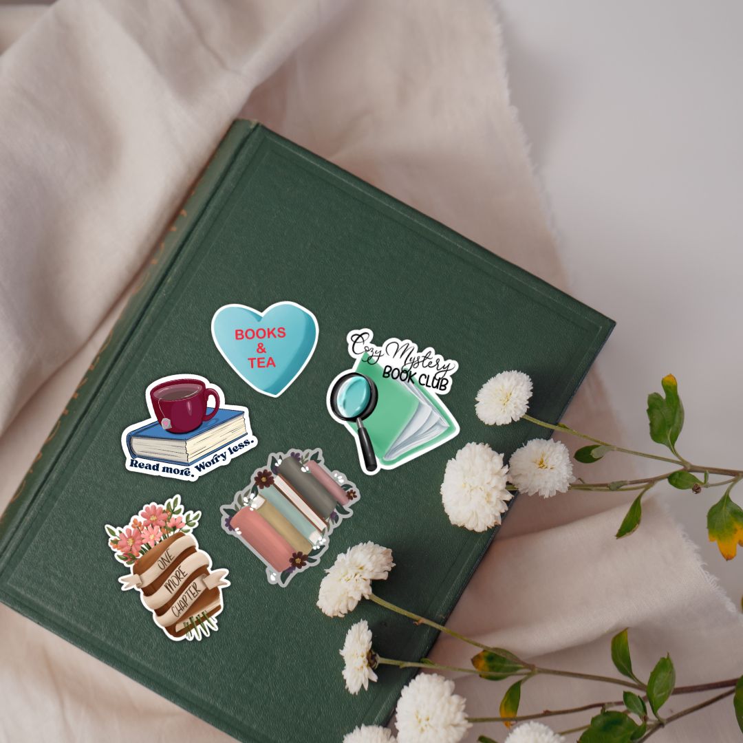 Cozy Reader Sticker Pack | Kindle Stickers Bundle