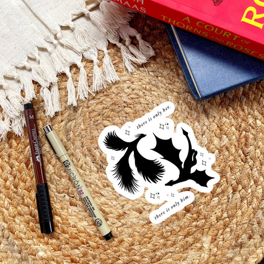 Zodiac Academy There Is Only Her, There Is Only Him Sticker - Officially Licensed