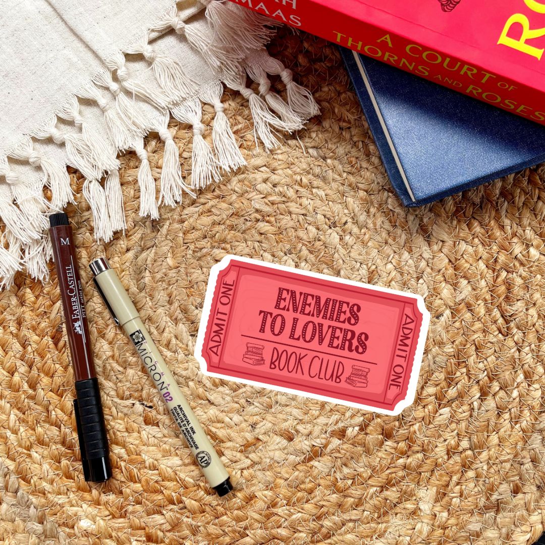 Enemies to Lovers Book Club Sticker | Book Lover Kindle Stickers