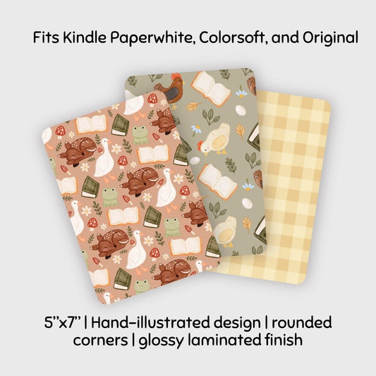 Soft Cottagecore Kindle Inserts | Adorable Kindle Accessories for Book Lovers