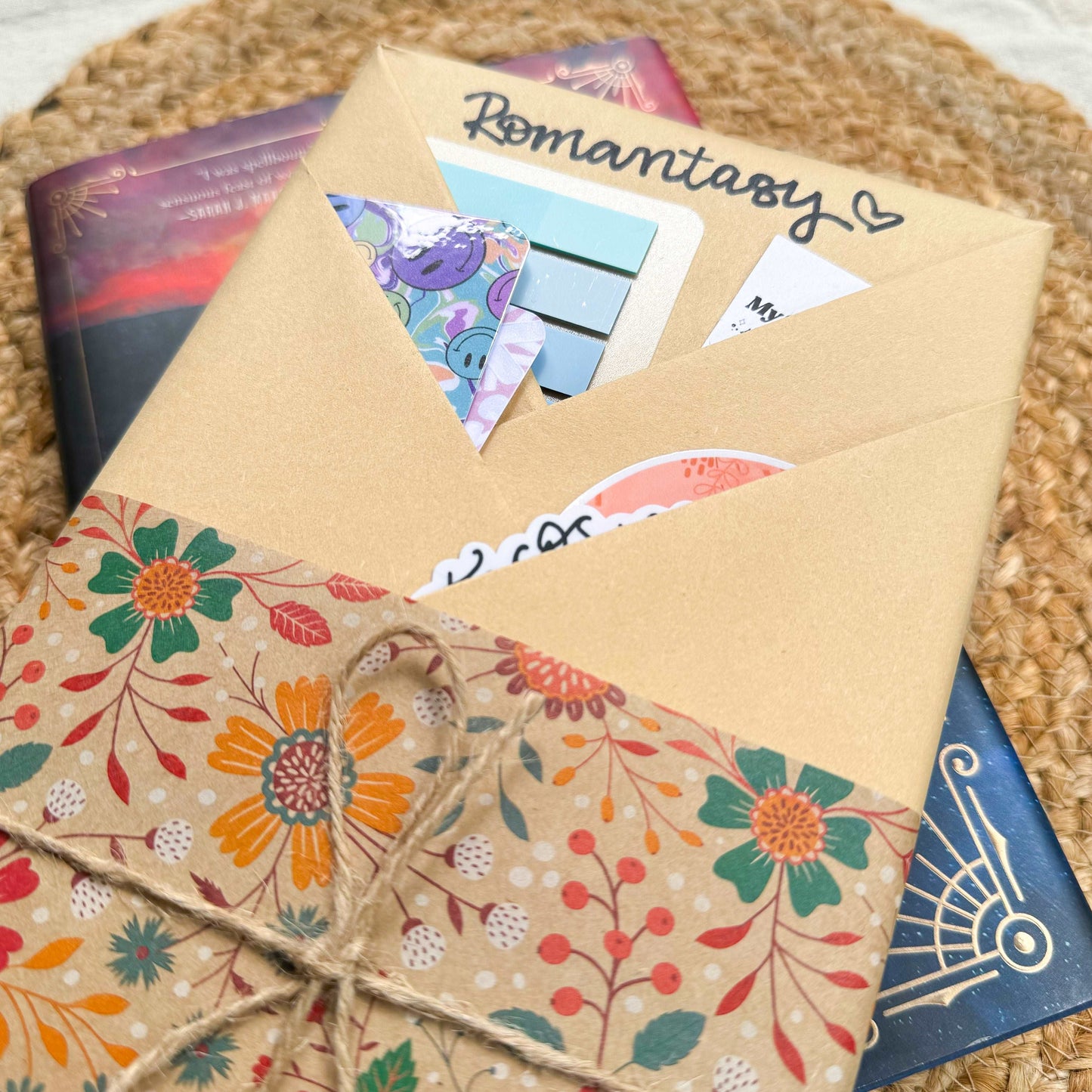 Blind Date With A Book Gift Bundle for Book Lovers with Handmade Bookmarks, Stickers, and Book Accessories