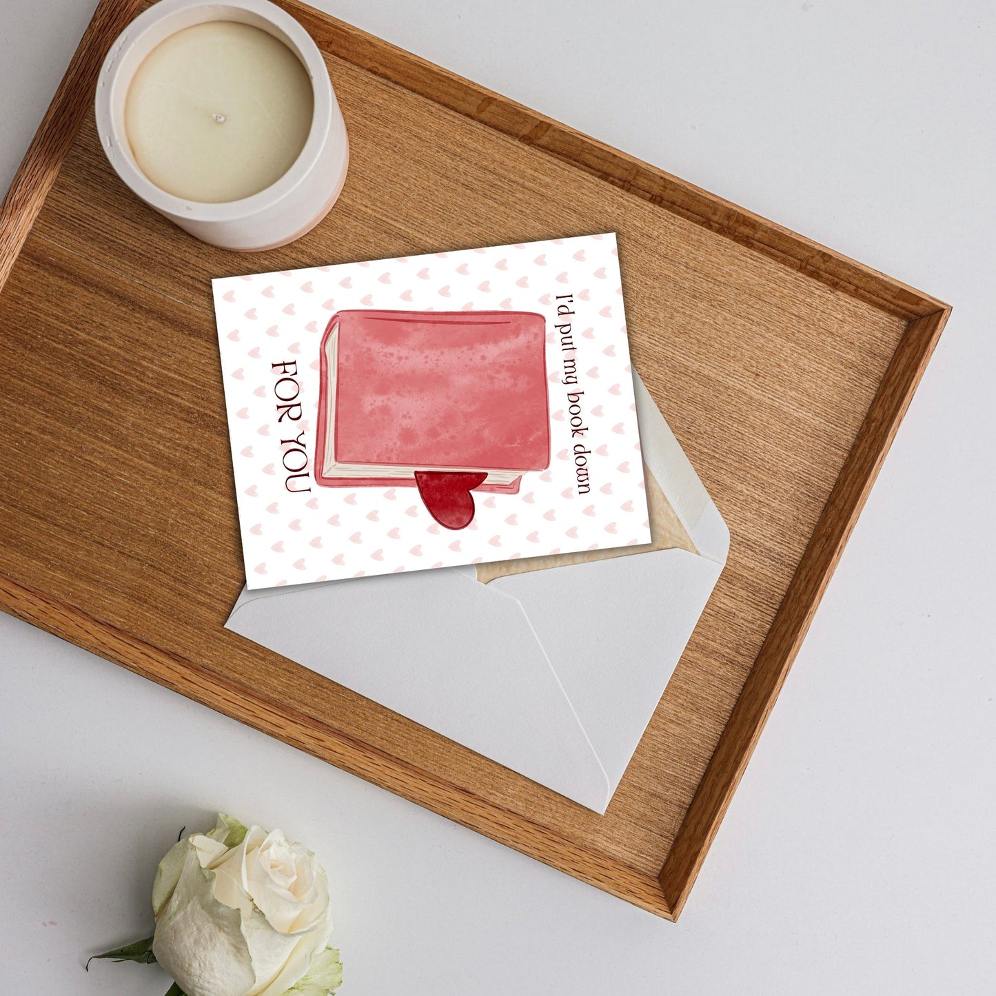 I’d Put My Book Down Valentine’s Day Card | Bookish Greeting Cards