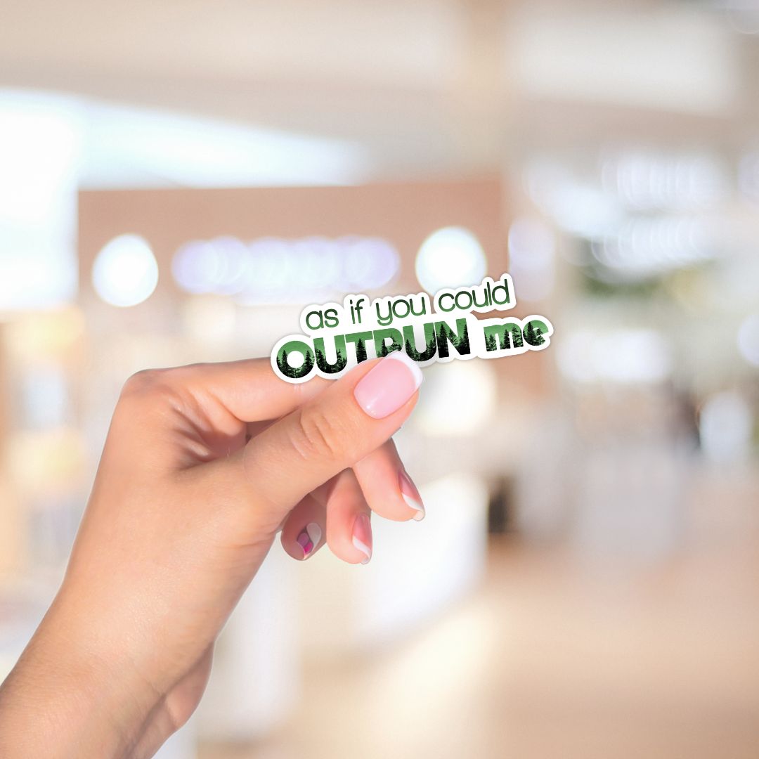 Sparkly Vampire Sticker | As If You Could Outrun Me