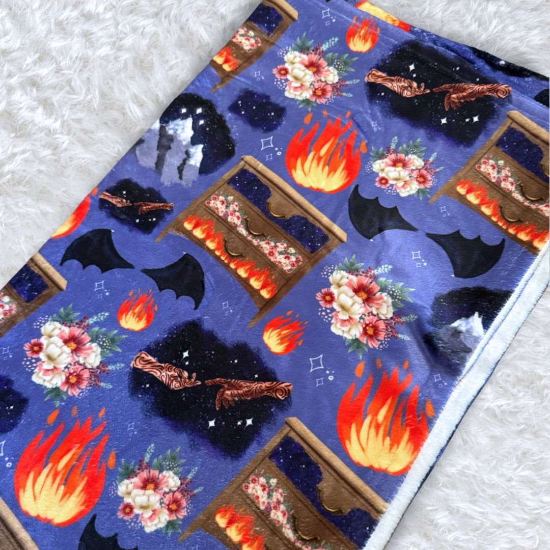 ACOTAR Feyre’s Paintings Throw Blanket | Sarah J Maas | Bookish Merch - Serafine Art & Design -