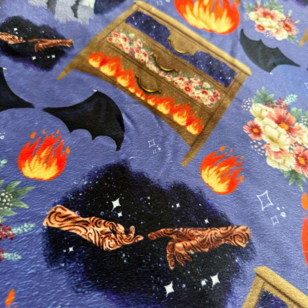 ACOTAR Feyre’s Paintings Throw Blanket | Sarah J Maas | Bookish Merch - Serafine Art & Design -