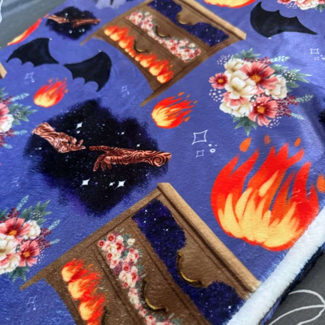 ACOTAR Feyre’s Paintings Throw Blanket | Sarah J Maas | Bookish Merch - Serafine Art & Design -