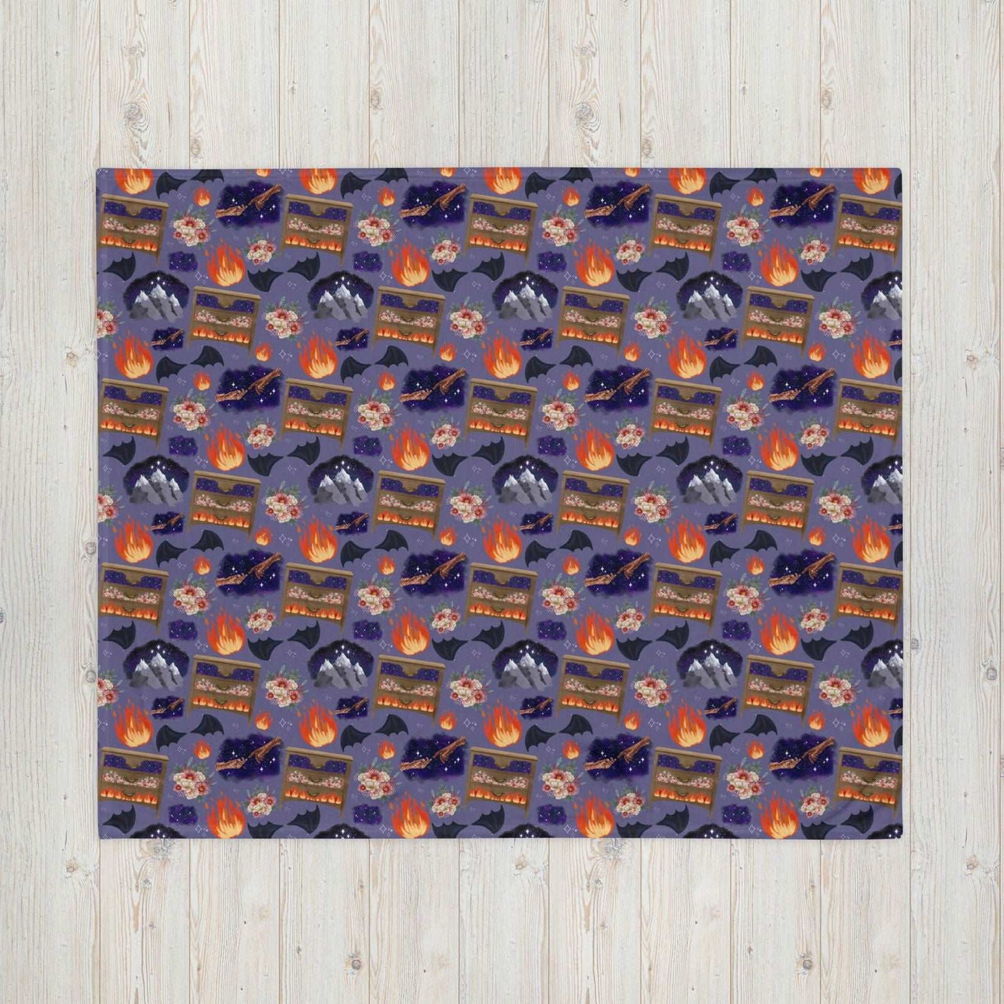 ACOTAR Feyre’s Paintings Throw Blanket | Sarah J Maas | Bookish Merch - Serafine Art & Design -