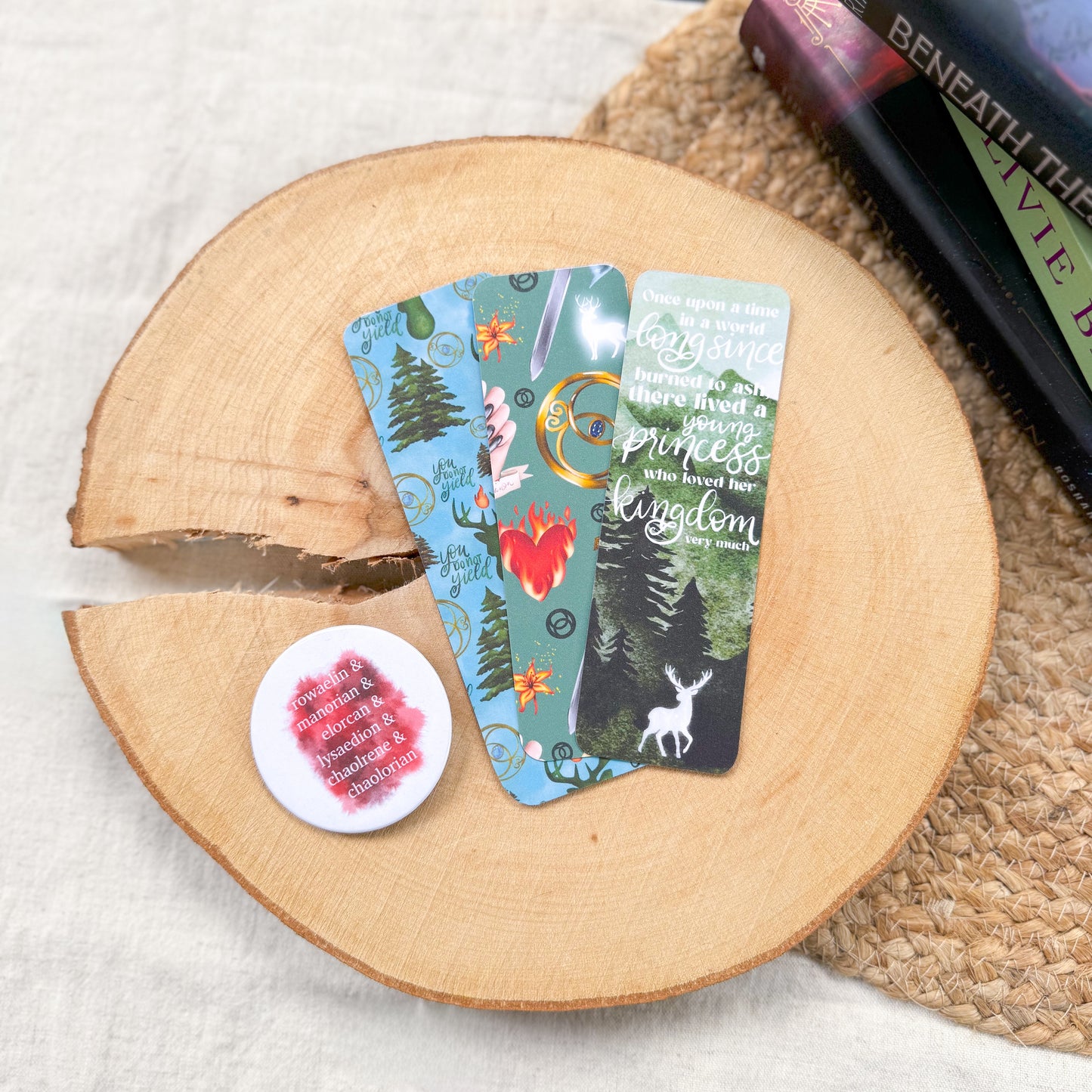 Throne of Glass Sticker/Bookmark/Button Bundle