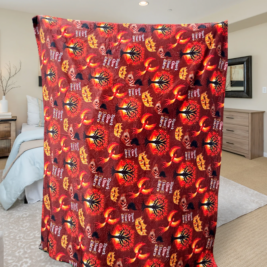 Spark of the Everflame Throw Blanket | Kindred’s Curse Saga by Penn Cole | Officially Licensed