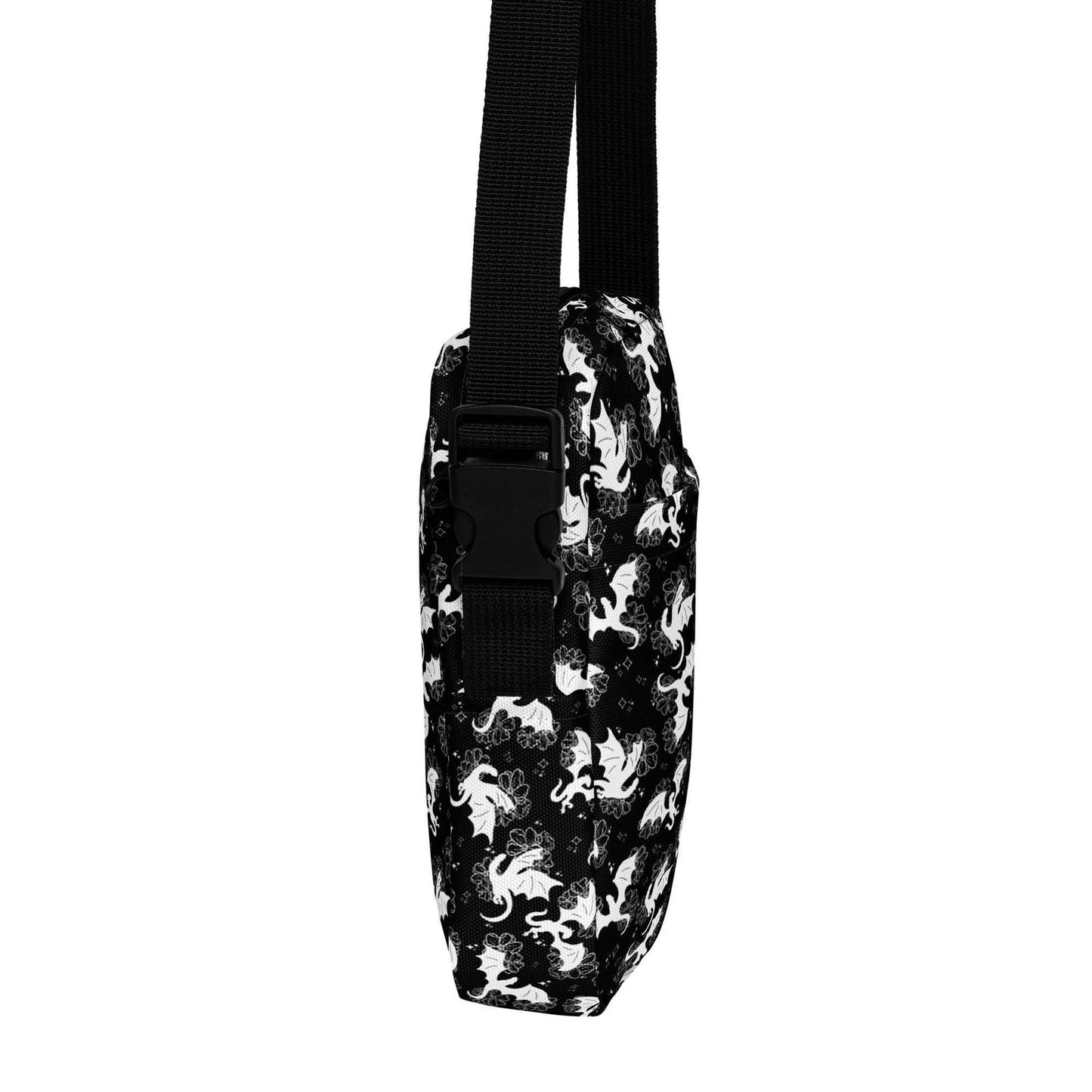 Bookish Crossbody Bag | Bag For Kindle | Fantasy Dragons - Serafine Art & Design -