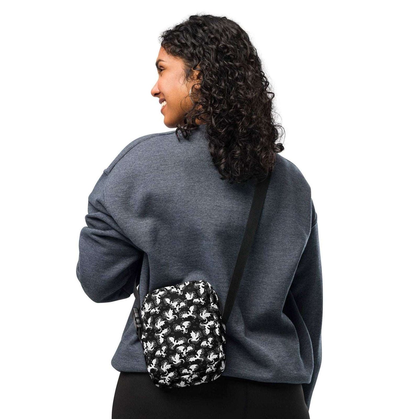 Bookish Crossbody Bag | Bag For Kindle | Fantasy Dragons - Serafine Art & Design -