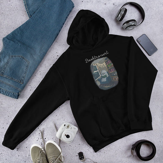 Booktrovert Classic Hoodie | Bookish Halloween Merch - Serafine Art & Design -