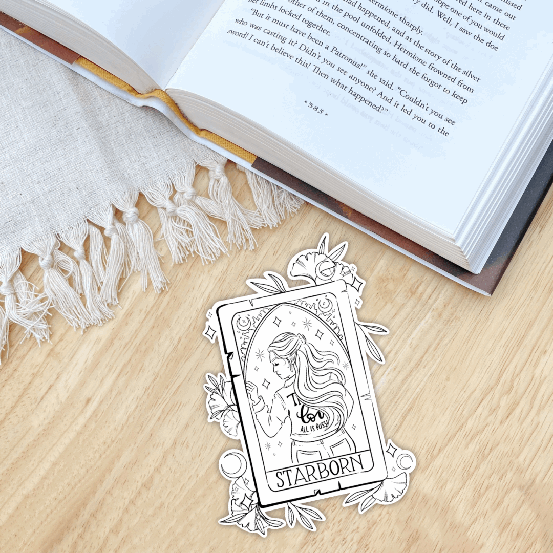 Bryce Starborn Character Card Sticker | Sarah J Maas | Crescent City Merch | Bookish - Serafine Art & Design -