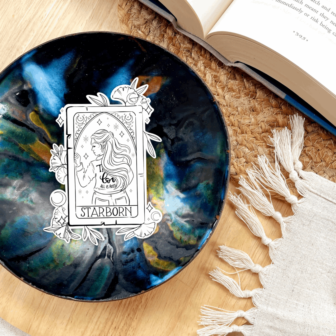 Bryce Starborn Character Card Sticker | Sarah J Maas | Crescent City Merch | Bookish - Serafine Art & Design -