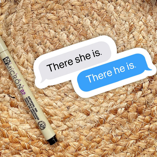 Carissa Broadbent There She Is There He Is Chat Sticker |Serpent & The Wings of Night Officially Licensed