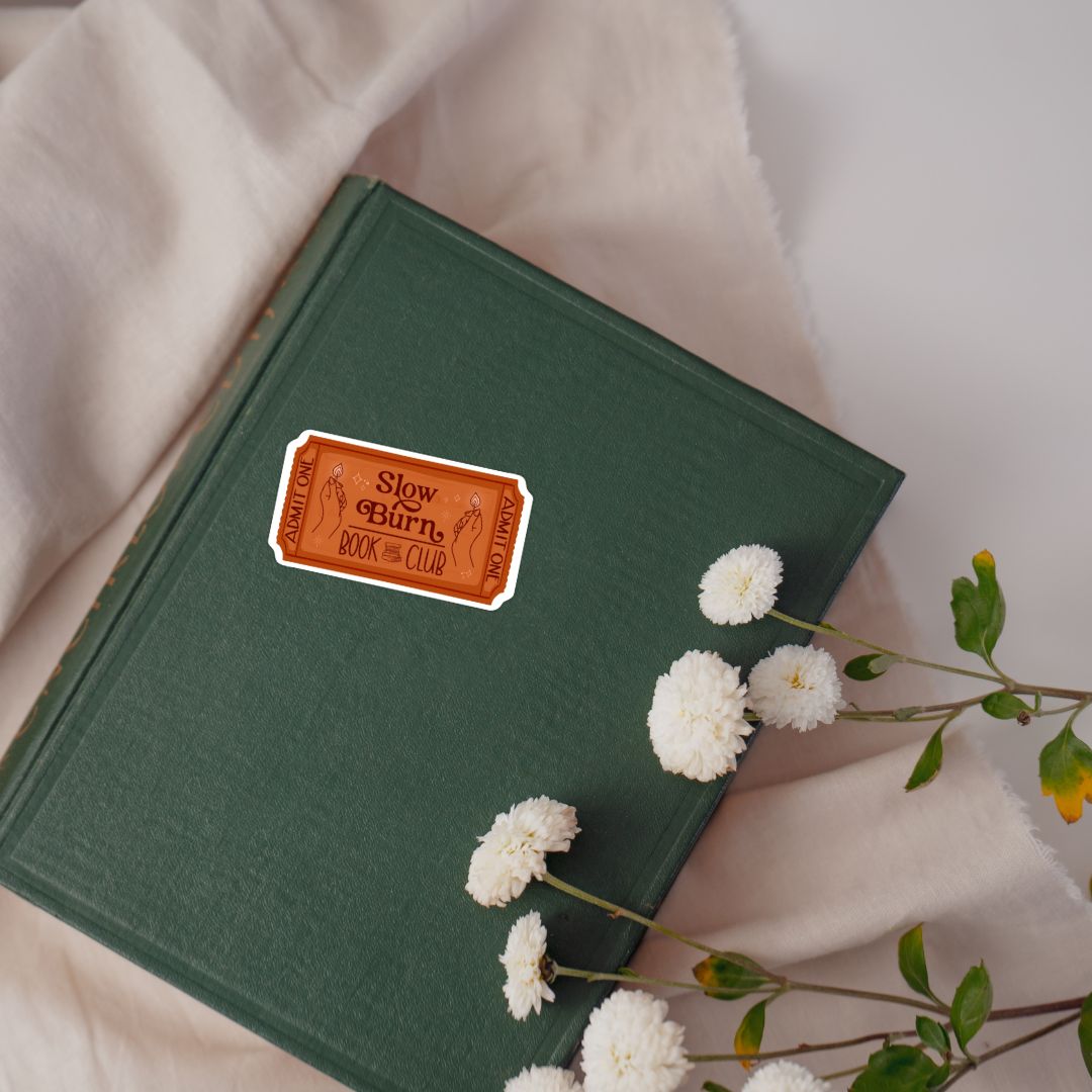 Slow Burn Book Club Sticker | Romance Reader Kindle Stickers