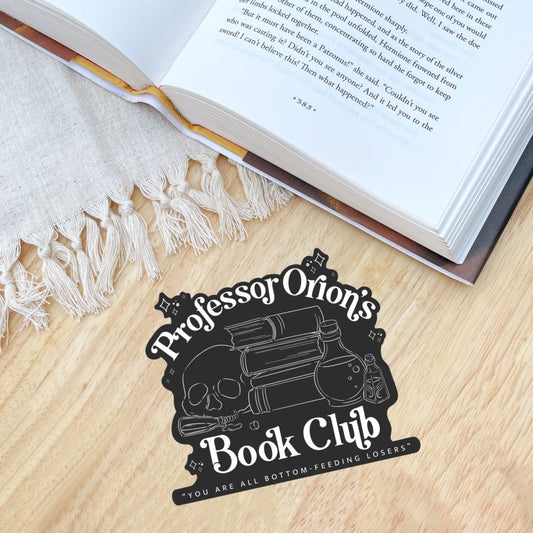 Zodiac Academy Professor Orion’s Book Club Sticker |  Officially Licensed