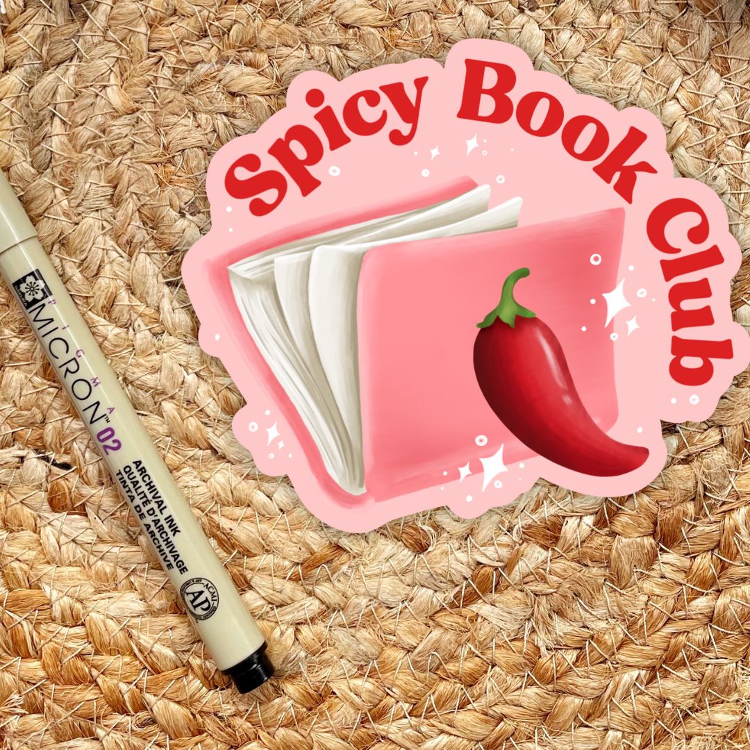 Spicy Book Club Sticker for Romance Readers