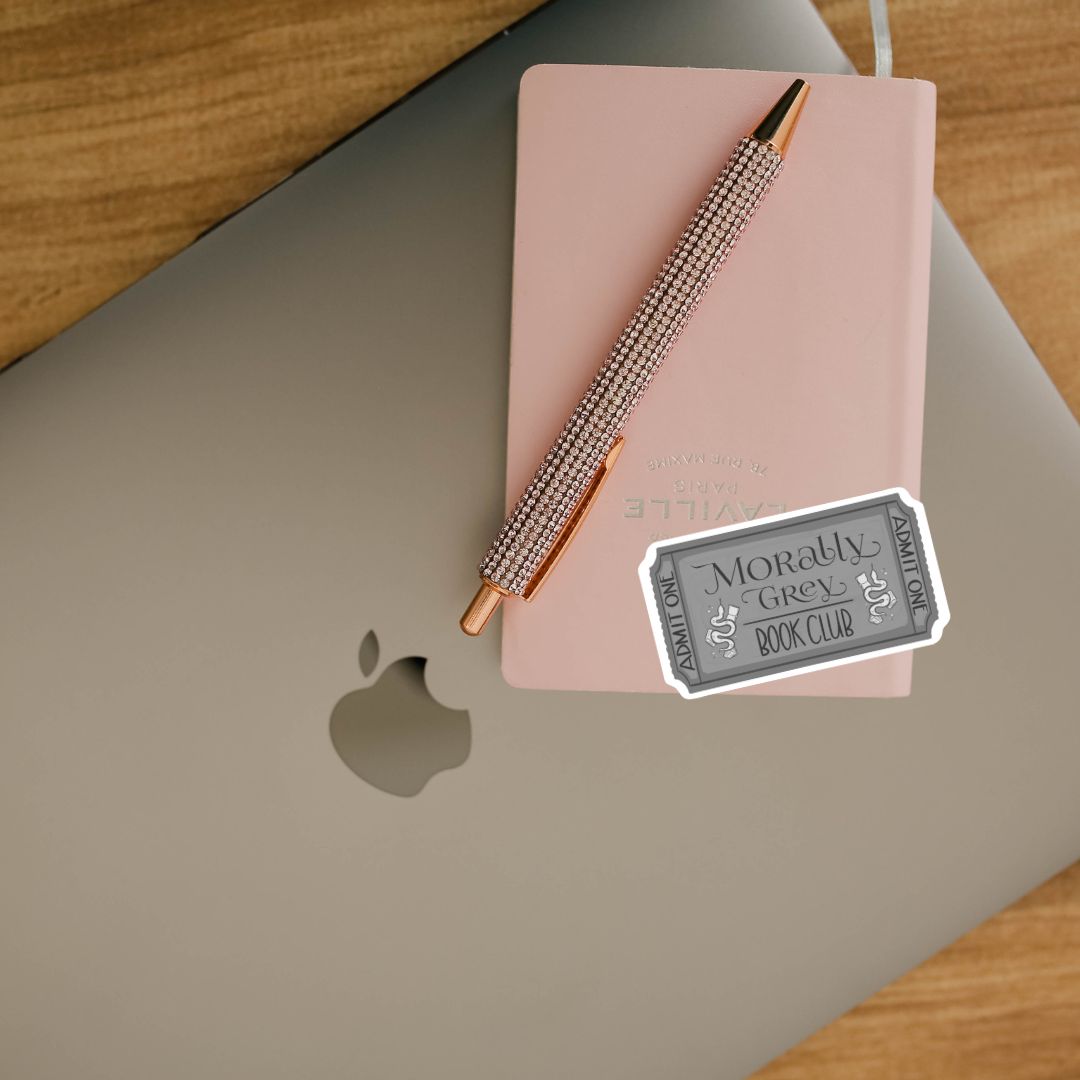 Morally Grey Book Club Sticker | Romance Reader Kindle Stickers