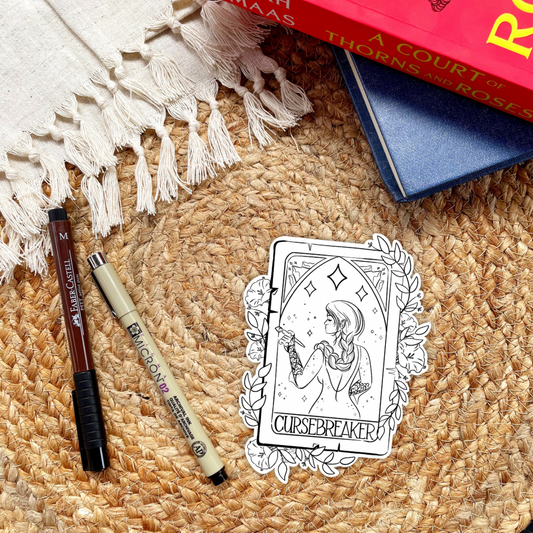 Feyre Cursebreaker Character Card Sticker | ACOTAR | Sarah J Maas | Bookish - Serafine Art & Design -