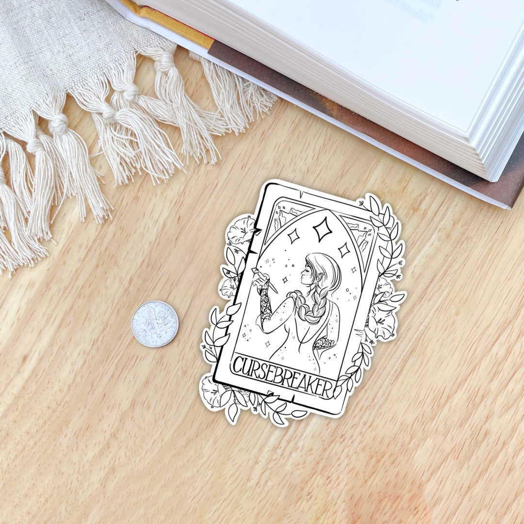 Feyre Cursebreaker Character Card Sticker | ACOTAR | Sarah J Maas | Bookish - Serafine Art & Design -