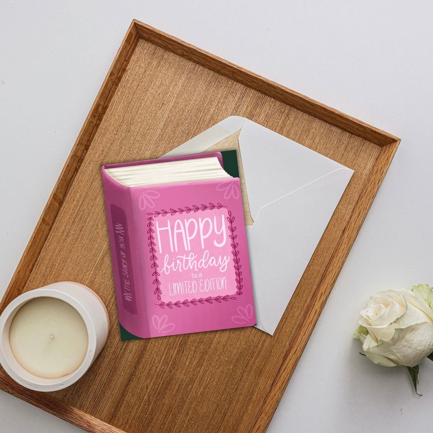 Happy Birthday To A Limited Edition Card | Bookish Greeting Cards - Serafine Art & Design -