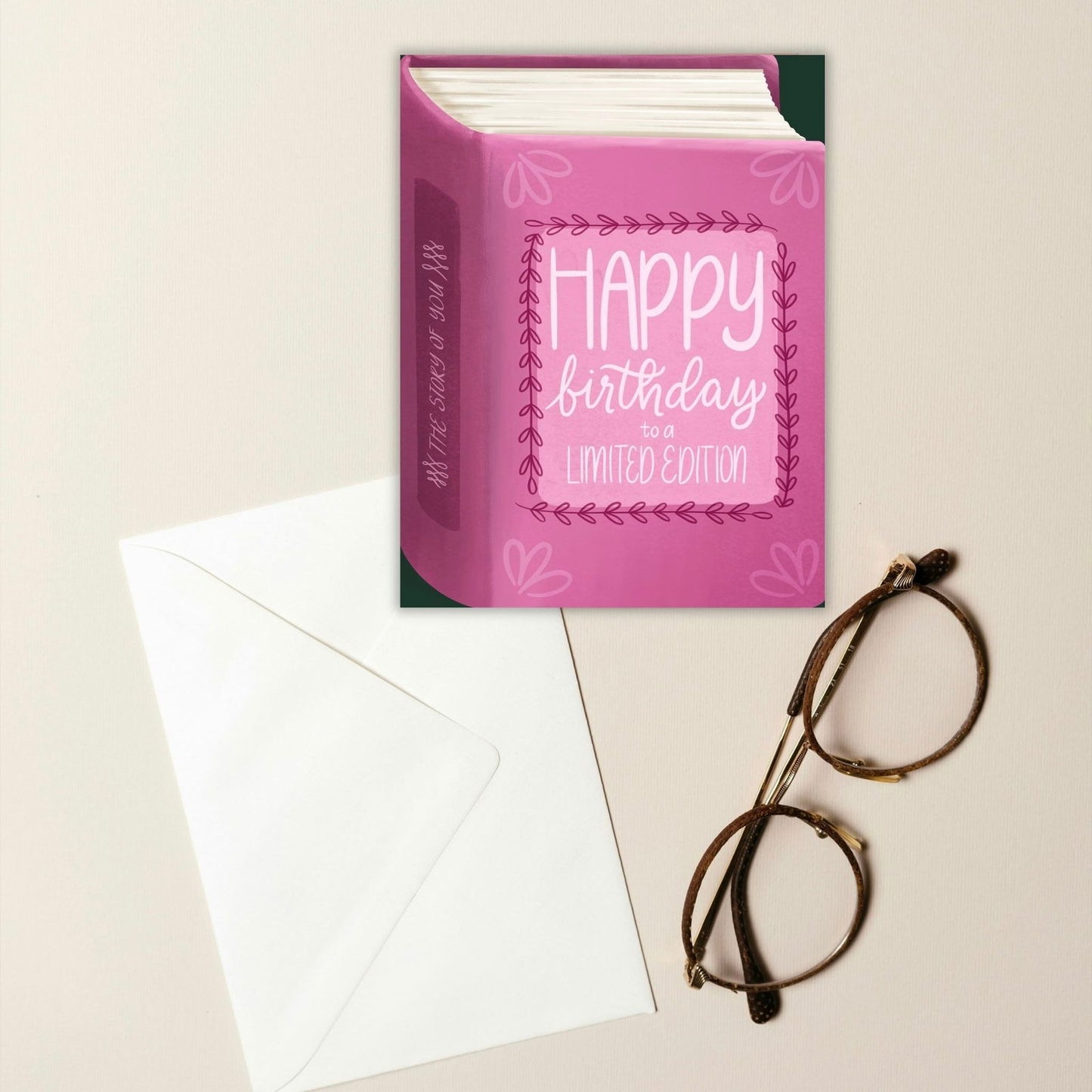 Happy Birthday To A Limited Edition Card | Bookish Greeting Cards - Serafine Art & Design -