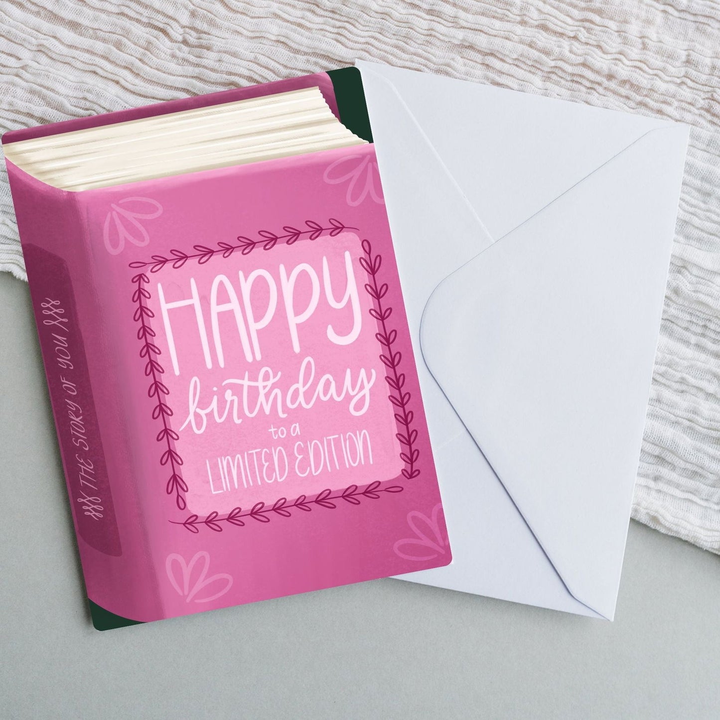 Happy Birthday To A Limited Edition Card | Bookish Greeting Cards - Serafine Art & Design -
