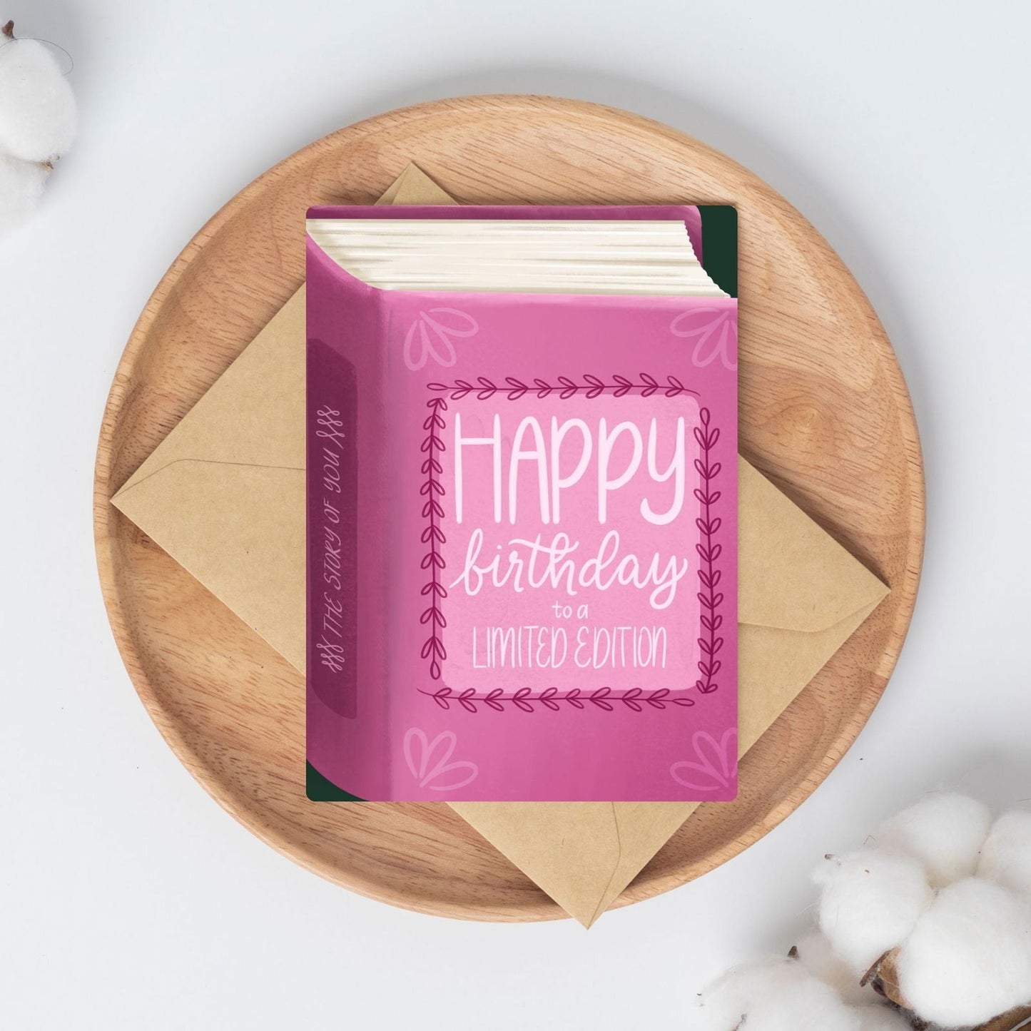 Happy Birthday To A Limited Edition Card | Bookish Greeting Cards - Serafine Art & Design -