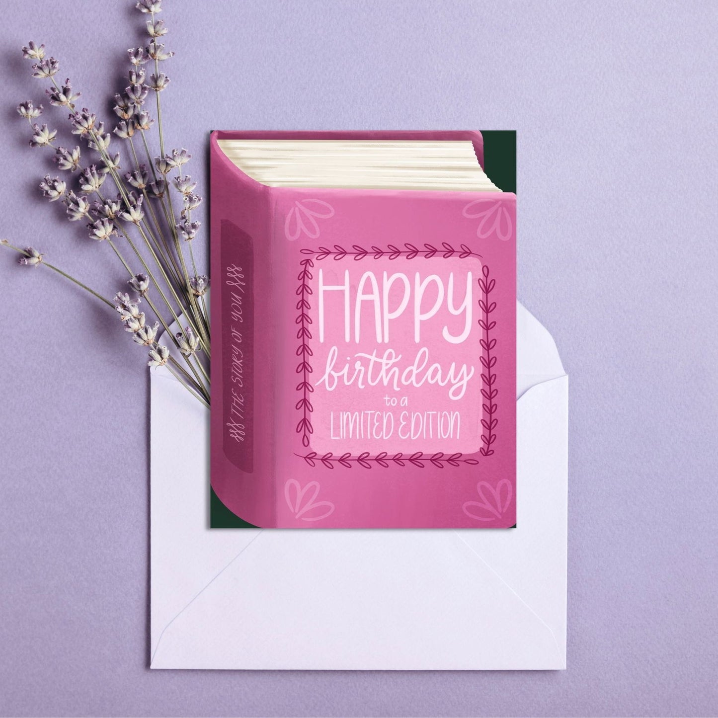 Happy Birthday To A Limited Edition Card | Bookish Greeting Cards - Serafine Art & Design -