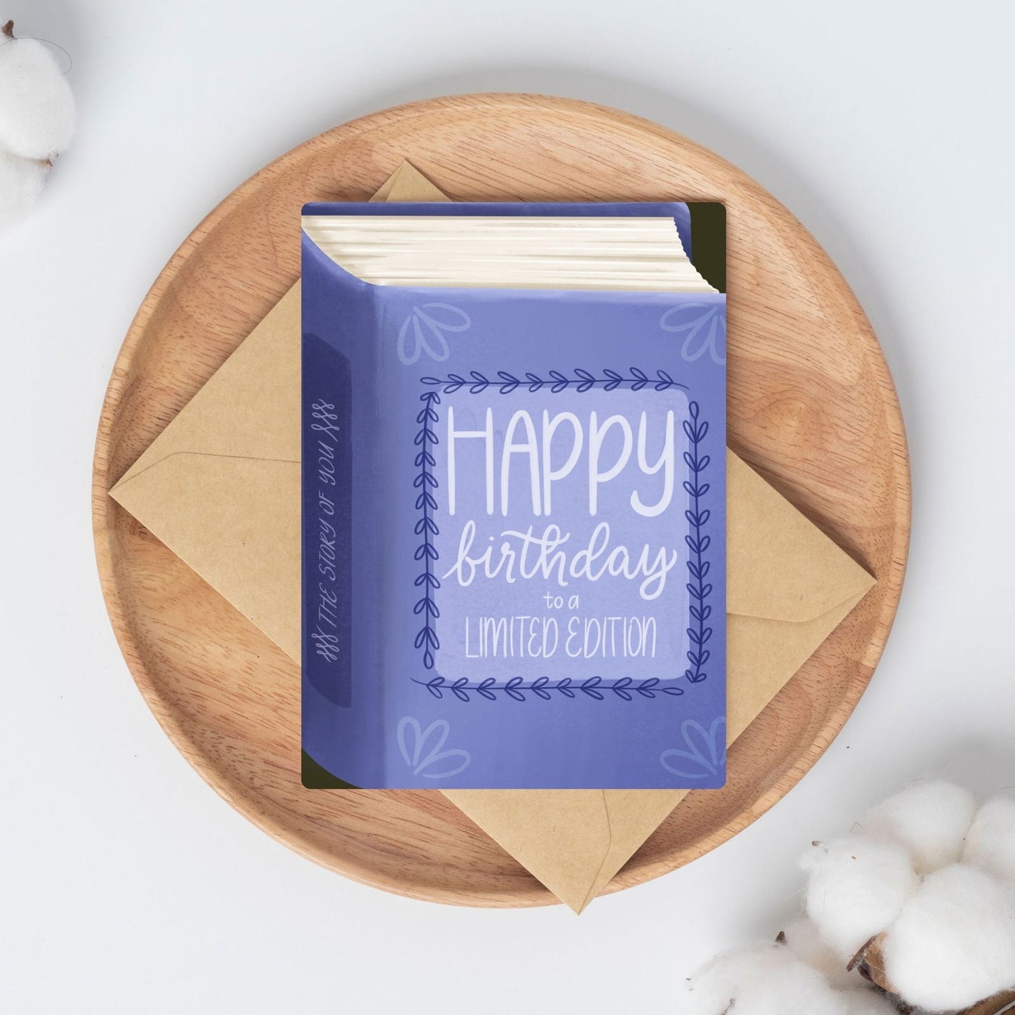 Happy Birthday To A Limited Edition Card | Bookish Greeting Cards - Serafine Art & Design -